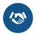 icon of handshake icon of handshake